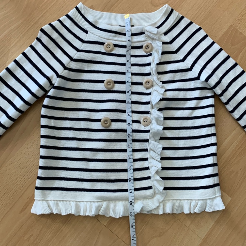 J. Crew Black and White Striped Cardigan - Picture 6 of 16